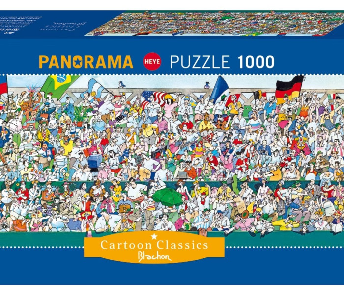 Puzzle - Heye - Sport rajongók - Panoramatikus Puzzle