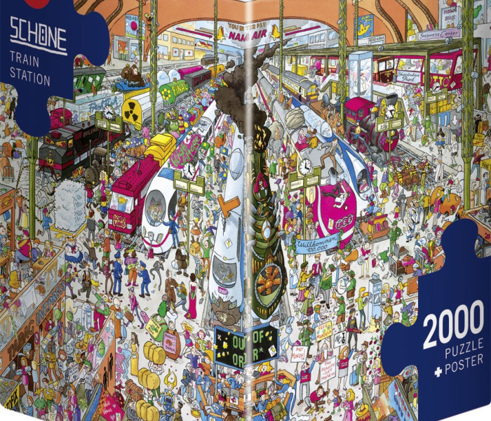 Puzzle - Heye - Vasútállomás - Triangular puzzle