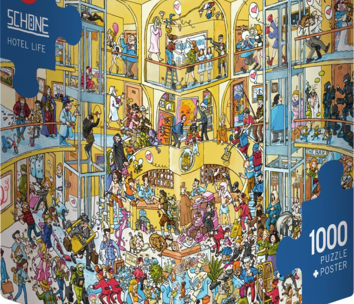 Puzzle - Heye - Szállodai élet- Triangular puzzle