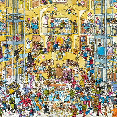 Szállodai élet- Triangular puzzle