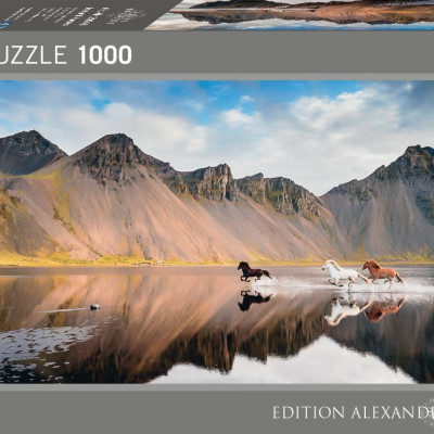 Izlandi lovak - Panoramatikus Puzzle