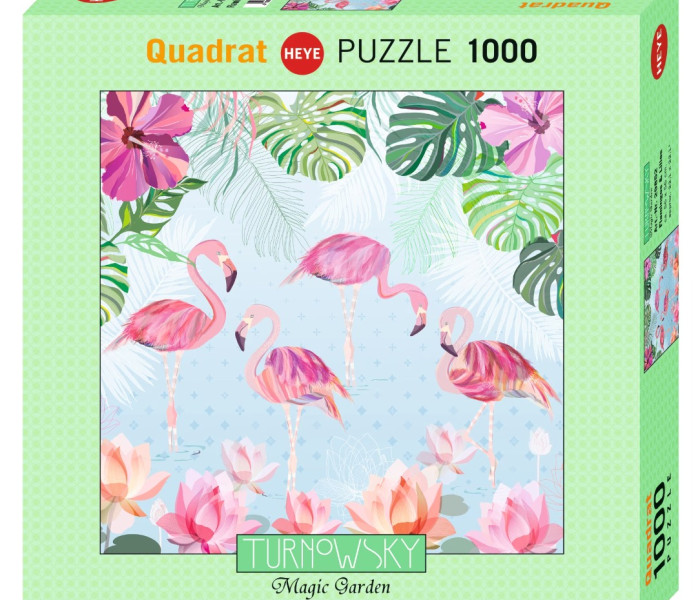 Puzzle - Heye - Flamingók és tavirózsák
