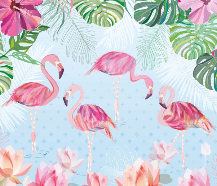 Puzzle - Heye - Flamingók és tavirózsák