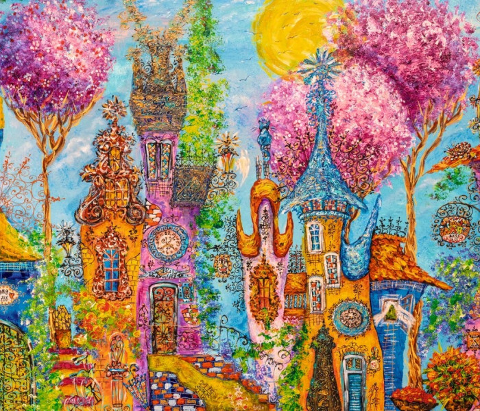 Puzzle - Heye - Rózsaszín fák