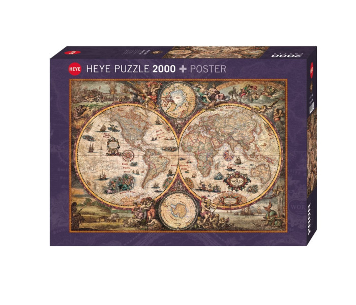 Puzzle - Heye - Régi világtérkép