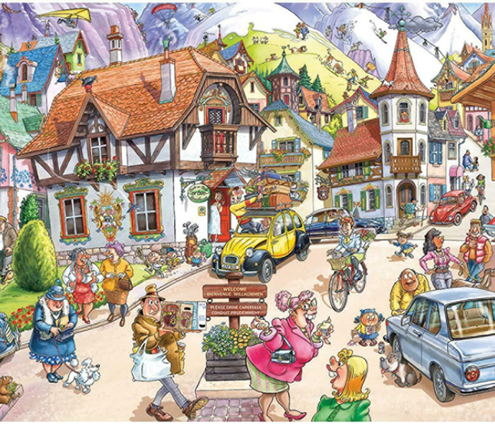 Puzzle - Jumbo - Hegyi káosz - WASGIJ Puzzle