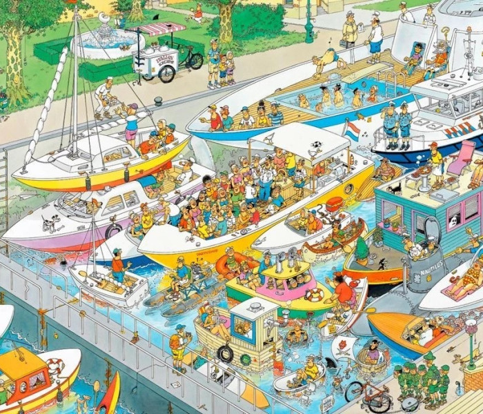 Puzzle - Jumbo - Jan van Haasteren: Hajók