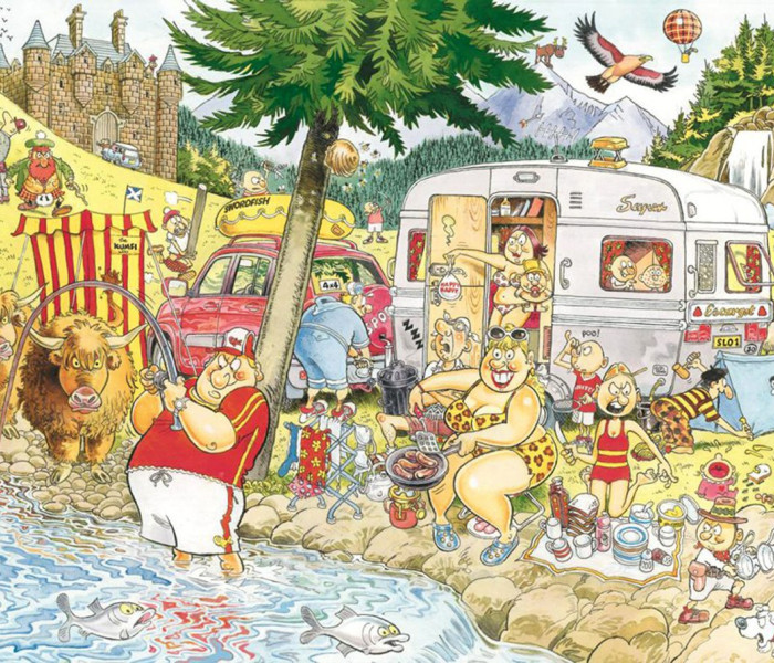 Puzzle - Jumbo - Kempingi felfordulás! - WASGIJ Puzzle