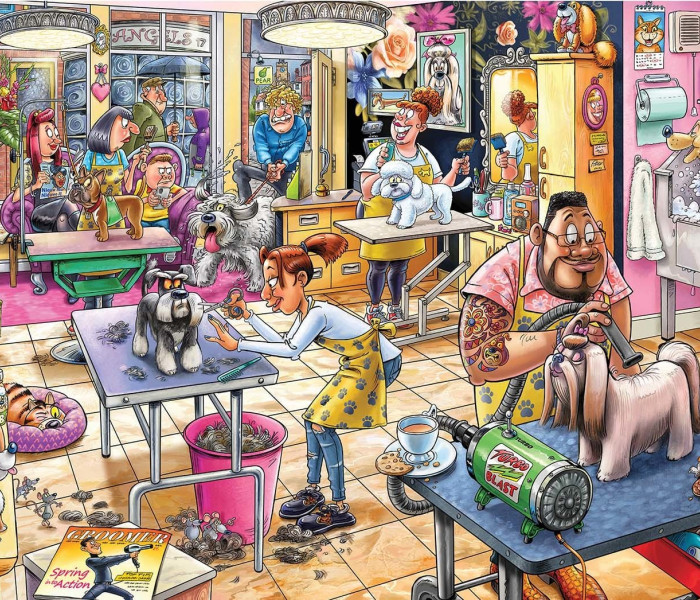 Puzzle - Jumbo - Kutyaszalon!- WASGIJ Puzzle