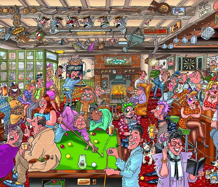 Puzzle - Jumbo - Szórakozás a fogadóban - WASGIJ Puzzle