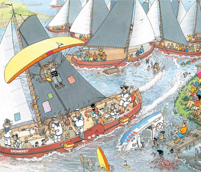 Puzzle - Jumbo - Sajtpiac + Vitorlásverseny