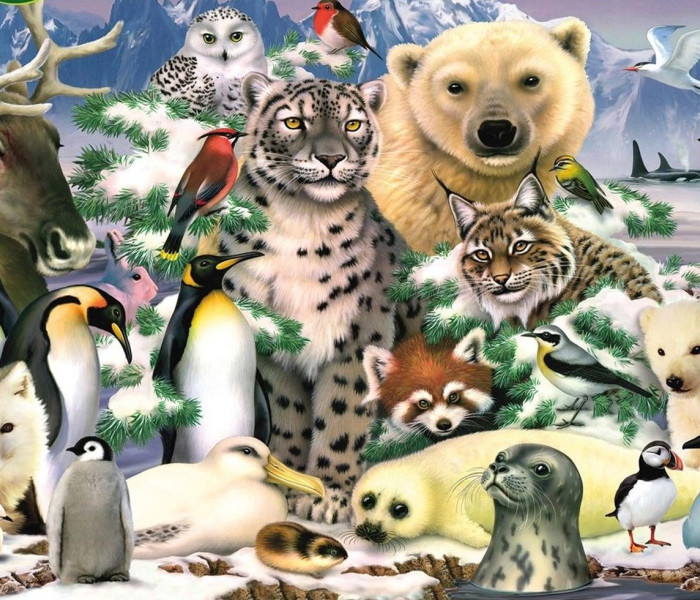 Puzzle - King - Északi állatok