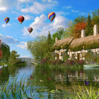 Puzzle - King - Öreg ház a tóparton