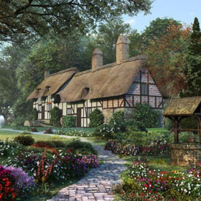 Rendberakott házikó