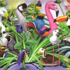 Puzzle - King - Gyönyörű madarak