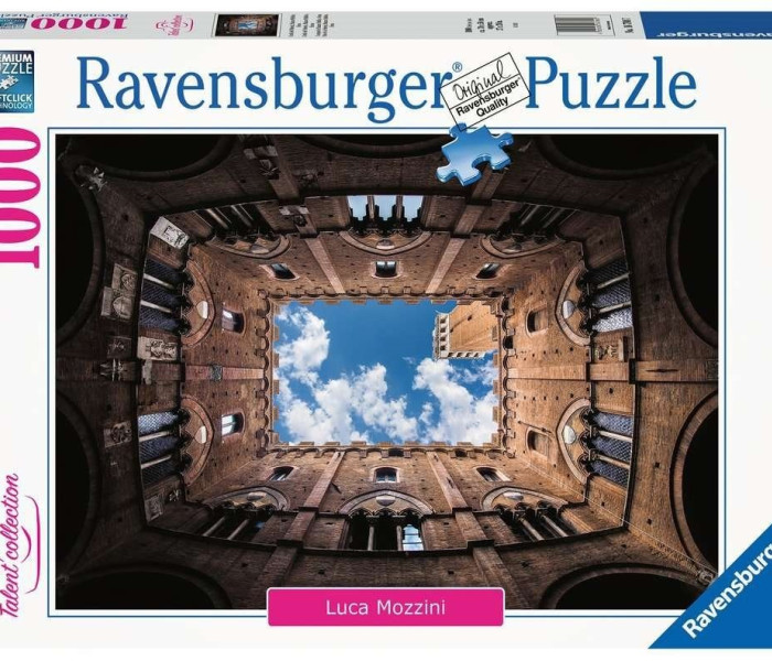 Puzzle - Ravensburger - Cortile del Podestà, Palazzo Pubblico, Siena, Olaszország