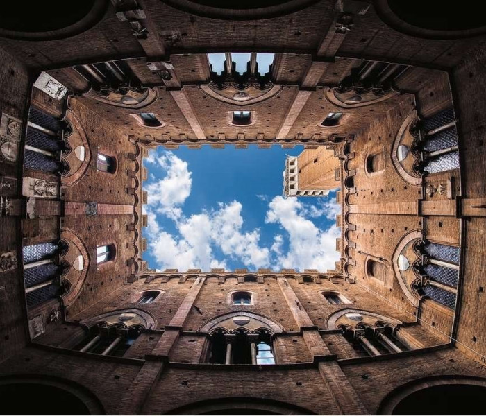 Puzzle - Ravensburger - Cortile del Podestà, Palazzo Pubblico, Siena, Olaszország