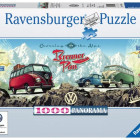 Puzzle - Ravensburger - Utazz át az Alpokon egy VW-vel! - Panoramatikus Puzzle