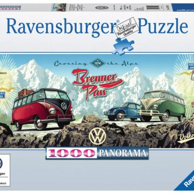 Utazz át az Alpokon egy VW-vel! - Panoramatikus Puzzle