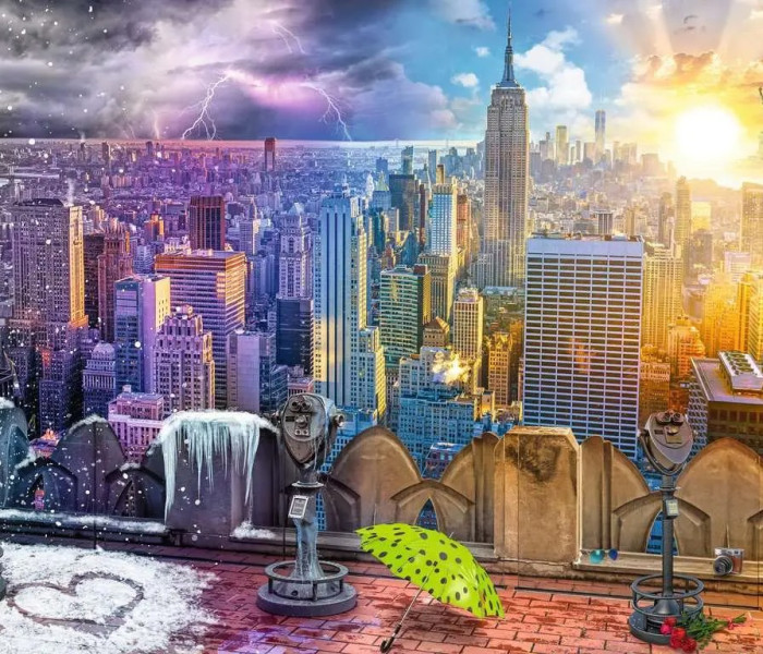 Puzzle - Ravensburger - 4 évszak New Yorkban