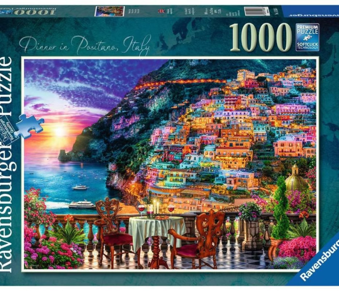 Puzzle - Ravensburger - Vacsora Positanóban, Olaszországban