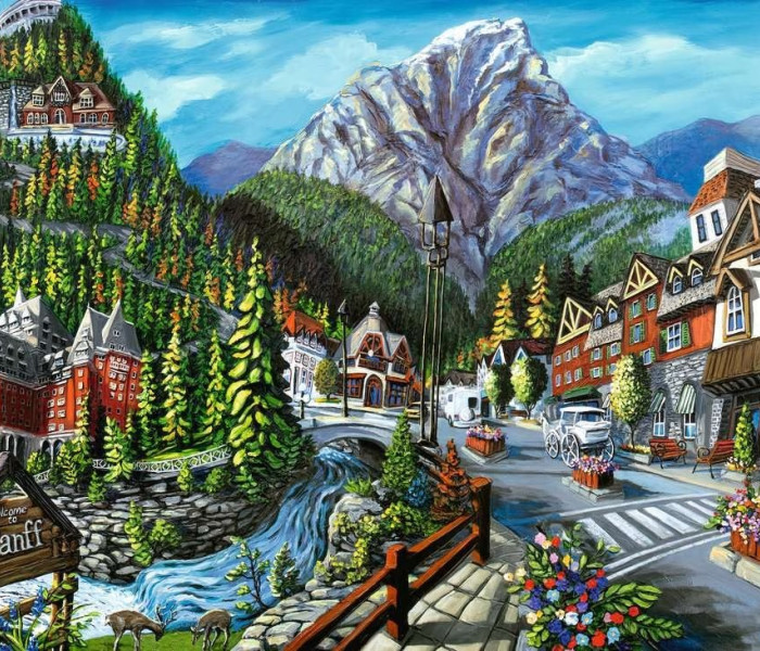 Puzzle - Ravensburger - Üdvözöljük Banffban