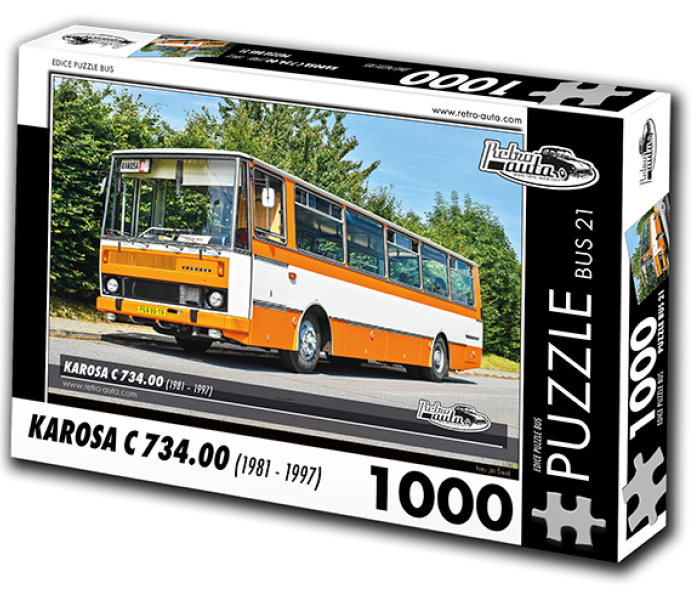 Puzzle - Retro-auta - Busz Karosa C 734.00 (1981-1997)