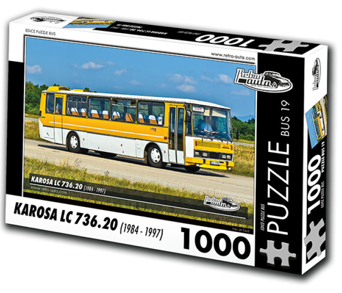 Puzzle - Retro-auta - Busz Karosa LC 736.20 (1984-1997)