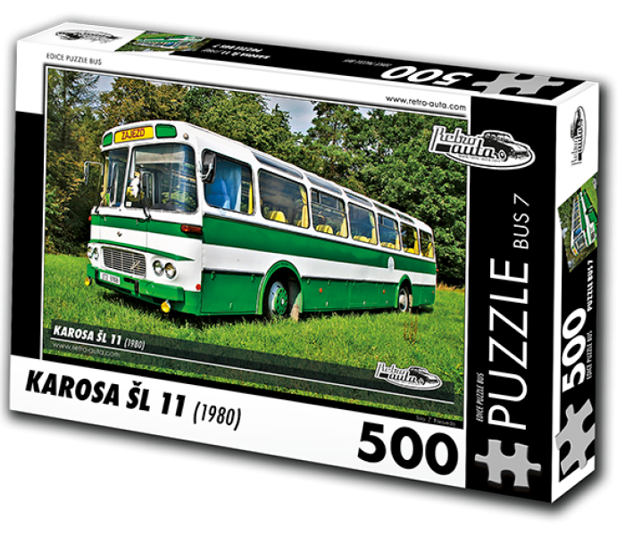 Puzzle - Retro-auta - Busz Karosa ŠL 11 (1980)