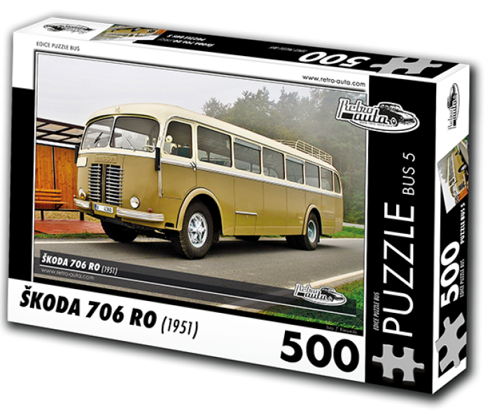 Puzzle - Retro-auta - Busz Škoda 706 RO (1951)