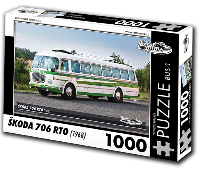 Puzzle - Retro-auta - Busz Škoda 706 RTO (1968)