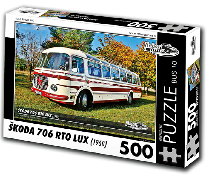 Puzzle - Retro-auta - Busz Škoda 706 RTO LUX (1960)