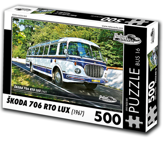 Puzzle - Retro-auta - Busz Škoda 706 RTO LUX (1967)