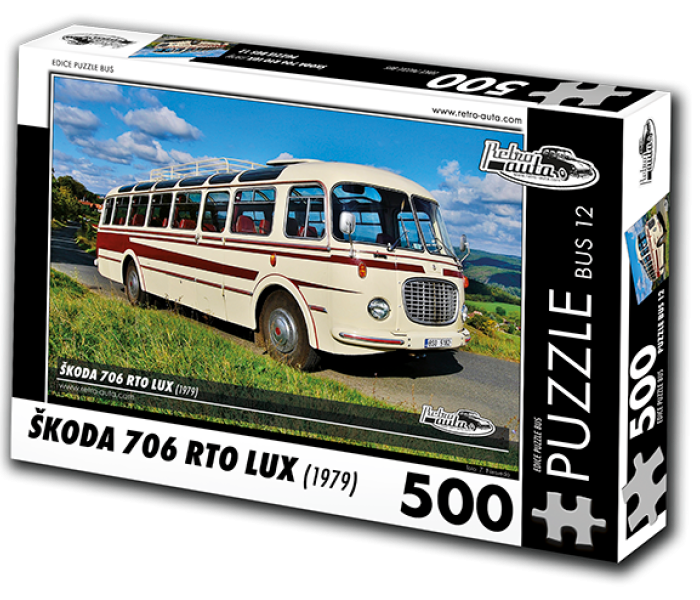Puzzle - Retro-auta - Busz Škoda 706 RTO LUX (1979)