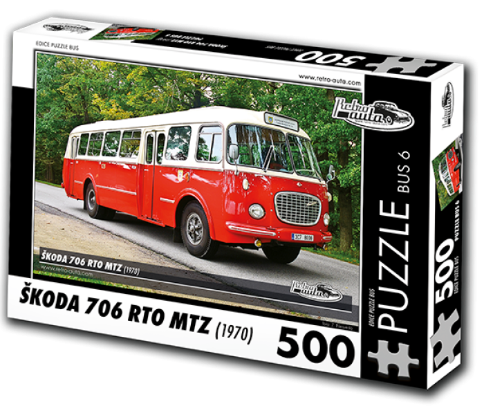 Puzzle - Retro-auta - Busz Škoda 706 RTO MTZ (1970)