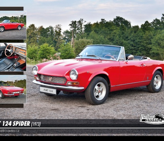 Puzzle - Retro-auta - Puzzle Fiat 124 Spider (1973)