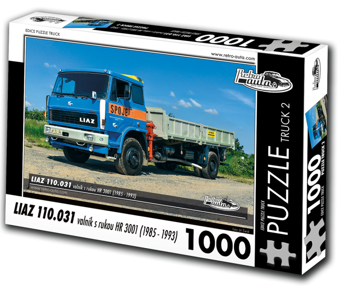 Puzzle - Retro-auta - Liaz 110.031 síkágy HR 3001 karral (1985-1993)
