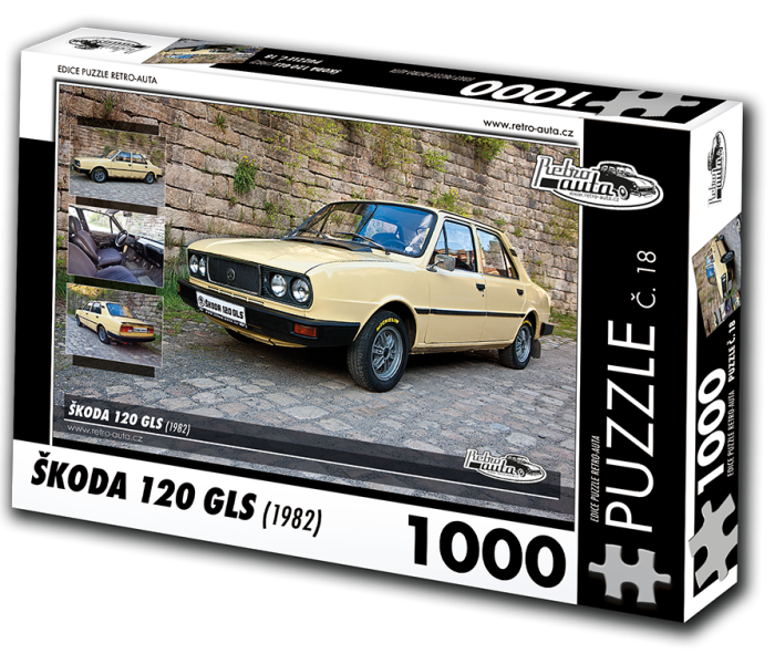 Puzzle - Retro-auta - Puzzle Skoda 120 GLS (1982)