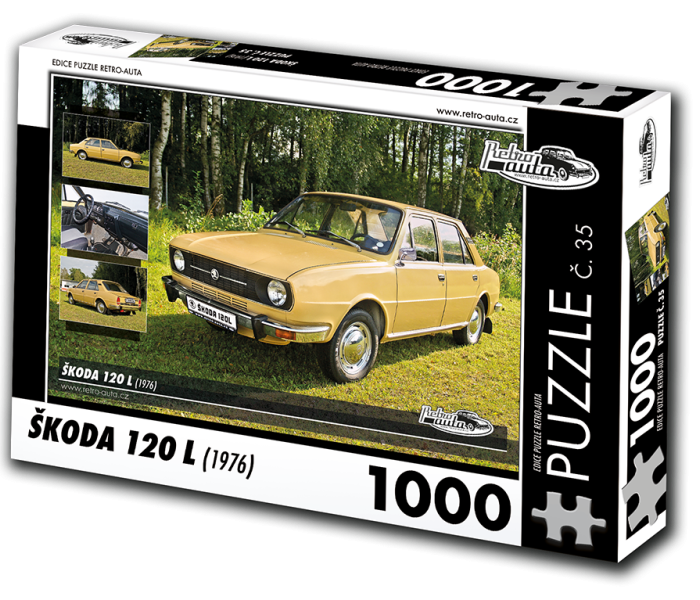 Puzzle - Retro-auta - Puzzle Škoda 120 L (1976)