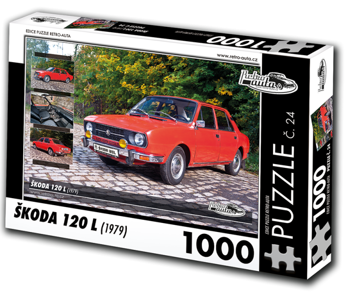 Puzzle - Retro-auta - Puzzle Skoda 120 L (1979)