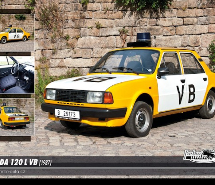Puzzle - Retro-auta - Puzzle Skoda 120 L VB (1987)