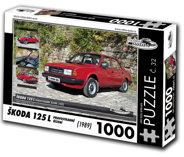 Puzzle - Retro-auta - Puzzle Skoda 125 L (1989)