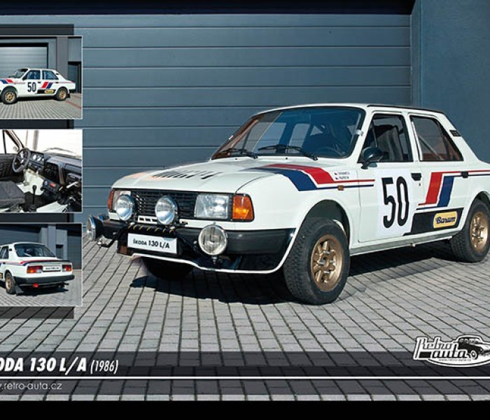 Puzzle - Retro-auta - Puzzle Skoda 130 LA (1986)