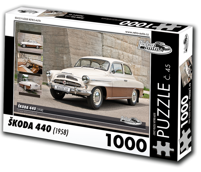 Puzzle - Retro-auta - Puzzle Skoda 440 (1958)