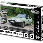 Puzzle - Retro-auta - Puzzle Skoda Favorit 135 LS (1988)