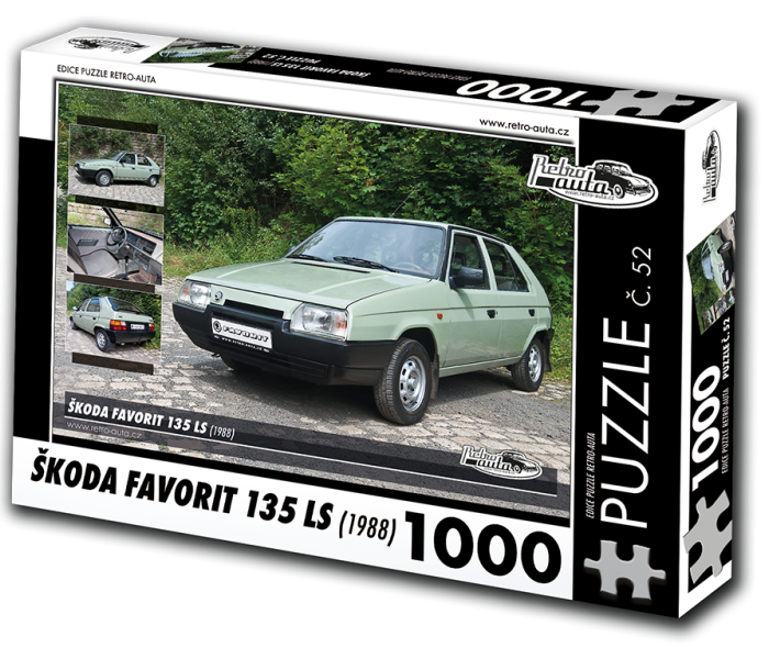 Puzzle - Retro-auta - Puzzle Skoda Favorit 135 LS (1988)