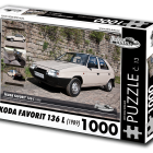 Puzzle - Retro-auta - Puzzle Skoda Favorit 136 L (1989)