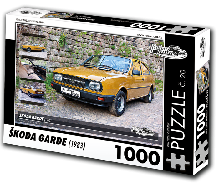 Puzzle - Retro-auta - Puzzle Skoda Garde (1983)