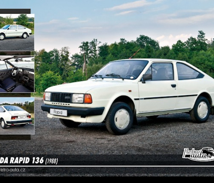 Puzzle - Retro-auta - Puzzle Skoda Rapid 136 (1988)