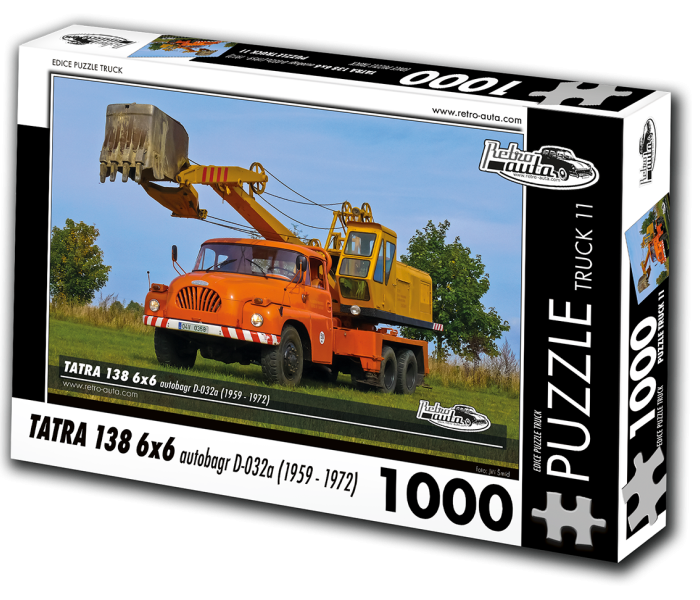 Puzzle - Retro-auta - Tatra 138 6x6 Kotrógép D-032a (1959-1972)